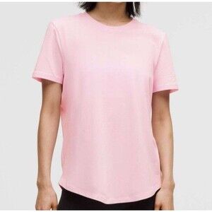 Lululemon Size 6 Love Crew Short Sleeve Shirt Pink
